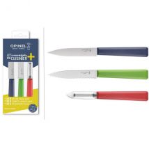 Coffret de 3 couteaux et éplucheur essentiels Opinel colorés - Couteaux du Chef