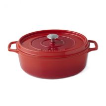 Cocotte ovale rubis Invicta 35cm fonte émaillée - Couteaux du Chef - Couteaux du Chef