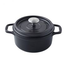 Cocotte ronde noire Invicta 32cm fonte émaillée - Couteaux du Chef - Couteaux du Chef