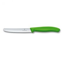 Couteau de table vert lame acier inox 11cm VICTORINOX - Couteaux du Chef - Couteaux du Chef