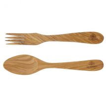 Couverts pour la salade Bérard en olivier - Couteaux du Chef - Couteaux du Chef