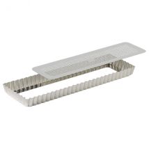 Moule à tarte rectangulaire Gobel fond mobile 35x11x2,5cm - Couteaux du Chef - Couteaux du Chef