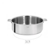 Sauteuse inox haute qualité Cristel Casteline Amovible - Couteaux du Chef - Couteaux du Chef