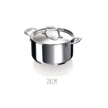 Faitout acier inox avec couvercle Beka Chef - Couteaux du Chef - Couteaux du Chef