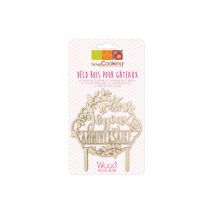 Cake topper anniversaire réutilisable Srcapcooking - Couteaux du Chef - Couteaux du Chef