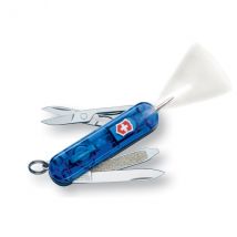 Petit couteau suisse de poche Victorinox Signature Lite bleu translucide 5,8cm 7 fonctions - Couteaux du Chef - Couteaux du Chef