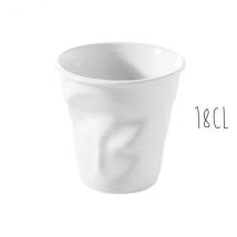 Gobelet tasse froissée Revol Cappuccino 18cl en porcelaine - Couteaux du Chef - Couteaux du Chef
