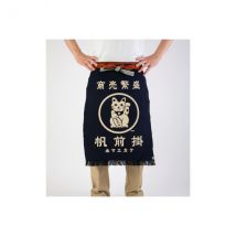 Tablier cuisine japonais maekake Anything Lucky Cat - Couteaux du Chef - Couteaux du Chef
