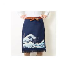 Tablier cuisine japonais maekake Anything Vague Hokusai - Couteaux du Chef - Couteaux du Chef