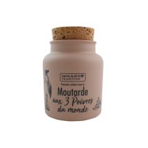 Moutarde aux 3 poivres du monde Savor&Sens - 110g - Couteaux du Chef - Couteaux du Chef