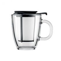Mug Bodum Yo-Yo en verre 35cl avec filtre à thé amovible - Couteaux du Chef - Couteaux du Chef