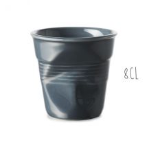 Tasse à espresso Revol Froissé 8cl en porcelaine - Couteaux du Chef - Couteaux du Chef