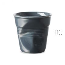 Tasse à cappuccino Revol Froissé 18cl en porcelaine - Couteaux du Chef - Couteaux du Chef