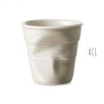 Tasse à espresso Revol Froissé 8cl en porcelaine - Couteaux du Chef - Couteaux du Chef