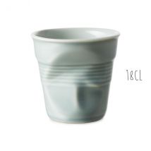 Tasse cappuccino Revol Froissé 18cl porcelaine - Couteaux du Chef - Couteaux du Chef