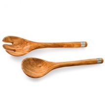 Couverts à salade Bérard modèle Acero en bois d'olivier - Couteaux du Chef - Couteaux du Chef