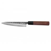 Couteau Sayuto Sequoia San Mai modèle universel 13,5cm brute de forge - Couteaux du Chef - Couteaux du Chef