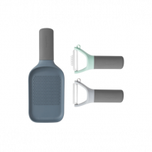 Set 2 éplucheurs et 1 râpe Berghoff Leo - Couteaux du Chef - Couteaux du Chef