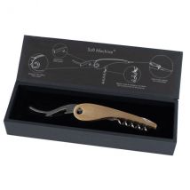 Tire bouchon à crémaillère L'Atelier du Vin Soft Machine Brass - Couteaux du Chef - Couteaux du Chef