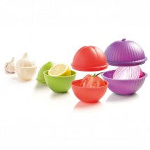 Ensemble de 4 boites de conservation pour légumes Mastrad en polypropylène - Couteaux du Chef - Couteaux du Chef