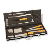 Malette boucherie 8 couteaux et accessoires Au Nain jaune - Couteaux du Chef - Couteaux du Chef