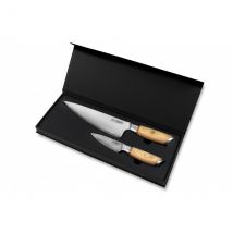 Coffret 2 couteaux de cuisine Fukito Pakka San Mai - Couteaux du Chef - Couteaux du Chef