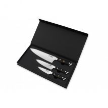 Coffret 3 couteaux de cuisine Fukito Ebène X50 - Couteaux du Chef - Couteaux du Chef