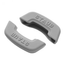 Lot de 2 maniques en silicone pour cocotte en fonte Staub - Couteaux du Chef - Couteaux du Chef