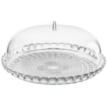 Plat de service à gâteau 36cm Guzzini Tiffany transparent - Couteaux du Chef - Couteaux du Chef