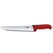 Couteau de boucher 31cm manche fibrox rouge Victorinox 5.5201.31 - Couteaux du Chef - Couteaux du Chef