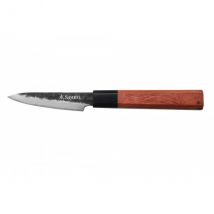 Couteau Sayuto Sequoia San Mai modèle office 9cm brute de forge - Couteaux du Chef - Couteaux du Chef