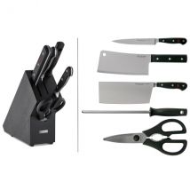 Bloc cuisine Wusthof Classic 5 pièces dont 3 couteaux et 2 accessoires - Couteaux du Chef - Couteaux du Chef