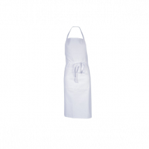 Tablier de cuisinier blanc en coton modèle Pise Robur - Couteaux du Chef - Couteaux du Chef