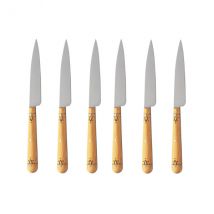 Boite de 6 couteaux de table/office Nontron lame 10cm - Couteaux du Chef - Couteaux du Chef