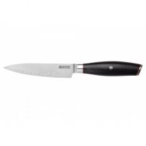 Couteau modèle universel Wusaki Fujiko Black 12cm manche en pakka - Couteaux du Chef - Couteaux du Chef
