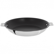 Poêle de cuisson antiadhésif amovible gamme Casteline Exceliss Cristel en inox 5 couches - Couteaux du Chef - Couteaux du Chef