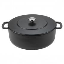 Cocotte en fonte émaillée noir gamme Sous-chef Dutch Oven Combekk - Couteaux du Chef - Couteaux du Chef