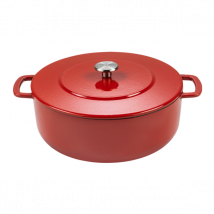 Cocotte en fonte émaillée rouge série Sous-chef Dutch Oven Combekk - Couteaux du Chef - Couteaux du Chef