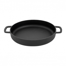 Poêlon à double poignée en fonte émaillée noir collection Sous-chef Combekk - Couteaux du Chef - Couteaux du Chef