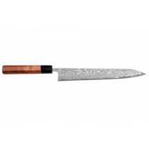 Couteau sujihiki Masashi Yamamoto 27cm acier SLD damas - Couteaux du Chef - Couteaux du Chef