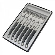 Coffret 6 fourchettes de table Laguiole Postiche Gris - Couteaux du Chef - Couteaux du Chef