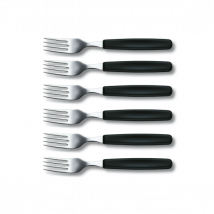 Ensemble de 6 fourchettes noires Victorinox en acier - Couteaux du Chef - Couteaux du Chef