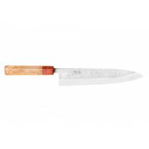 Couteau Yuzo SLD modèle chef 24cm martelé olivier et cognassier - Couteaux du Chef - Couteaux du Chef