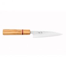 Couteau Yuzo SLD modèle universel 13,5cm martelé olivier et redwood - Couteaux du Chef - Couteaux du Chef