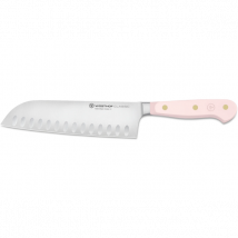 Couteau santoku forgé lame alvéolée 17cm gamme Classic Colour Pink Himalayan Salt Wusthof - Couteaux du Chef - Couteaux du Chef