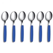 Lot de 6 cuilleres de table bleues Victorinox acier - Couteaux du Chef - Couteaux du Chef