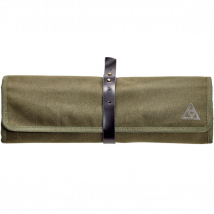 Trousse vide en coton pour cuisinier kaki Triangle - Couteaux du Chef - Couteaux du Chef