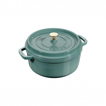 Cocotte en fonte ronde Eucalyptus Staub - Couteaux du Chef - Couteaux du Chef