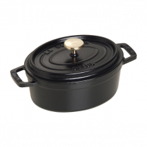 Cocotte fonte Staub ovale noir mat - Couteaux du Chef - Couteaux du Chef