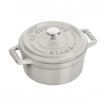 Mini cocotte ronde en fonte Staub truffe blanche 10cm - Couteaux du Chef - Couteaux du Chef